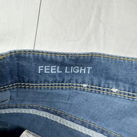 Brax Jeans Mens 34 Blue Light Cadiz Straight Leg Lightweight Stretch Casual - Picture 5 of 13